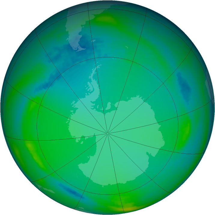 Ozone Map 1991-07-03